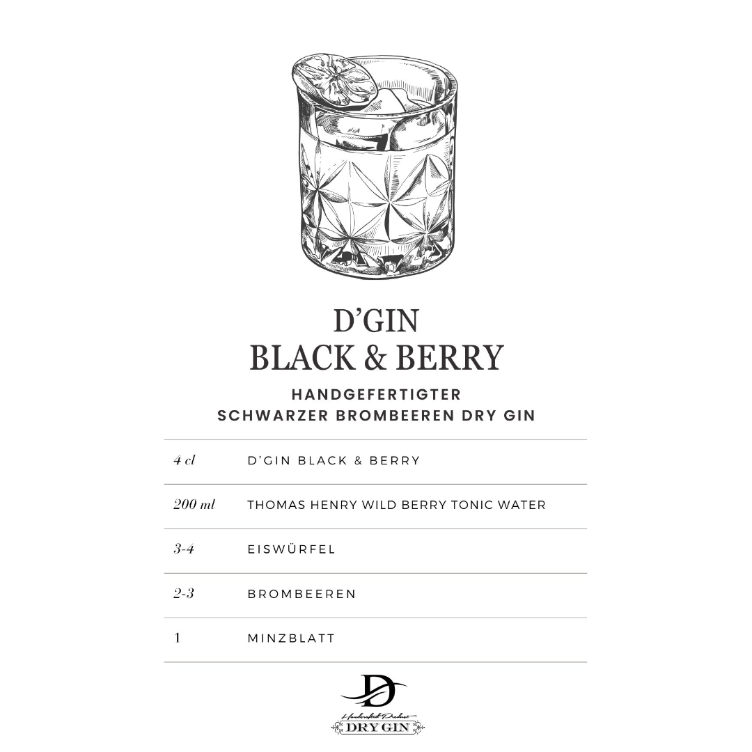 D' GIN Black & Berry - 42% vol.