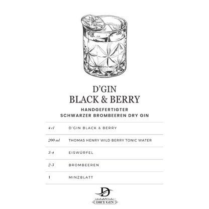 D' GIN Black & Berry - 42% vol.