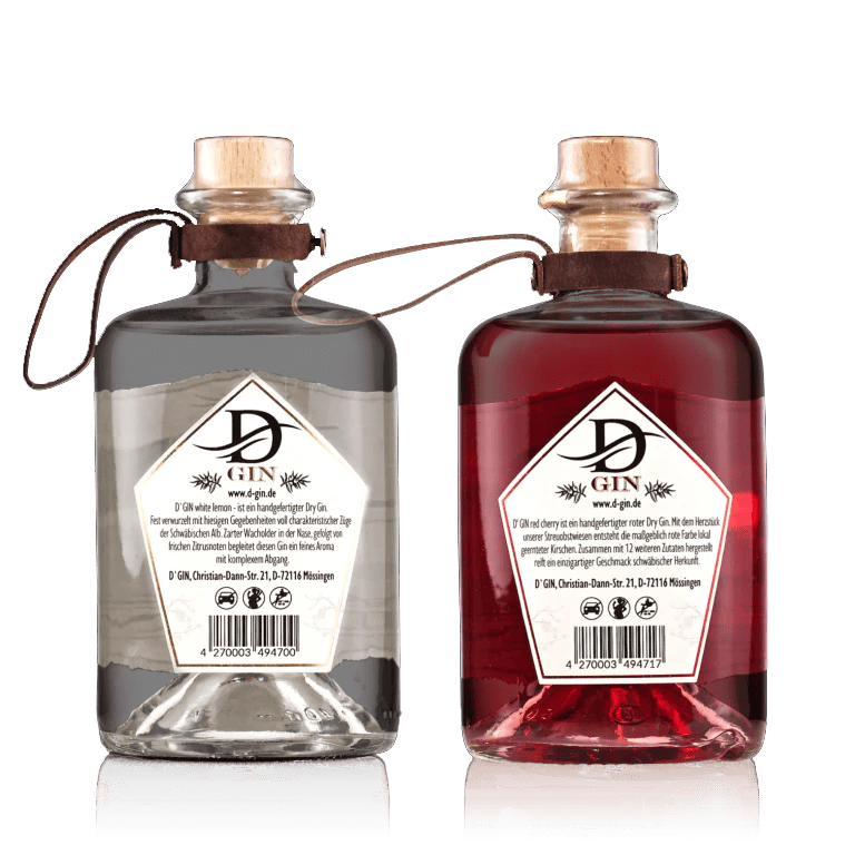 D‘ GIN Bundle RED Kirsch + WHITE Lemon