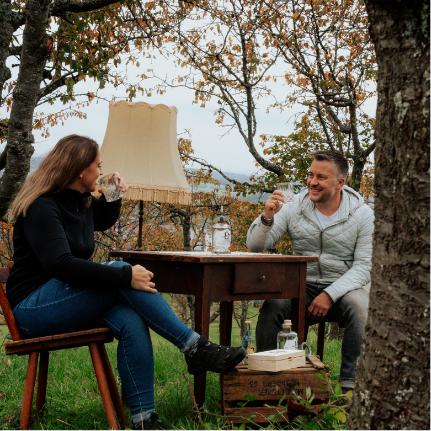 Gin Wanderung Streuobstwiesen Tasting