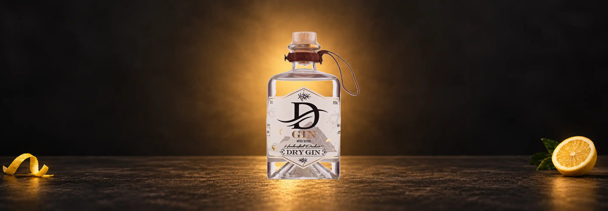 D’GIN White Lemon – handgemachter Dry Gin aus Mössingen mit Zitronenzeste