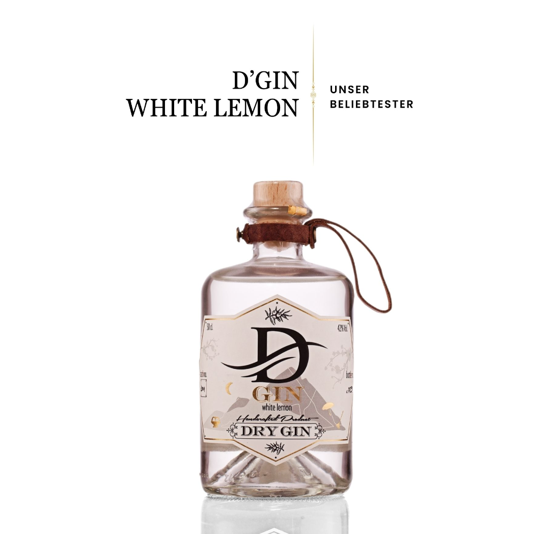 D‘ GIN WHITE Lemon - 42% vol.